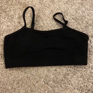 Childs Black Balera Sports Bra Size kids 7/8